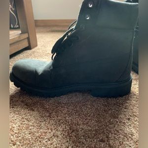 Timberland Men’s Black Boots Size 8